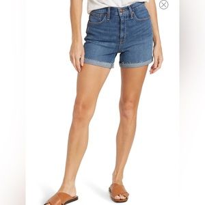 Madewell high rise denim shorts
